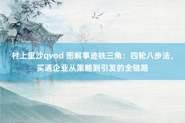 村上里沙qvod 图解事迹铁三角：四轮八步法，买通企业从策略到引发的全链路