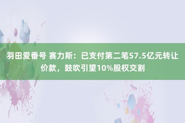 羽田爱番号 赛力斯：已支付第二笔57.5亿元转让价款，鼓吹引望10%股权交割